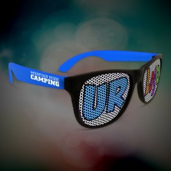 Custom Blue Neon Billboard Sunglasses 
