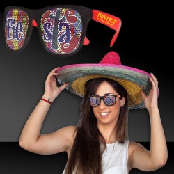 Fiesta Neon Red Billboard Sunglasses 