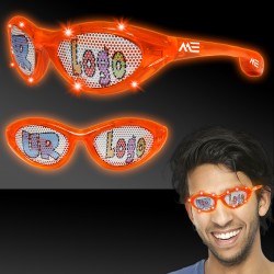 Orange LED Billboard Sunglasses