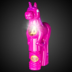 Magical Pink Unicorn LED Bubble Gun