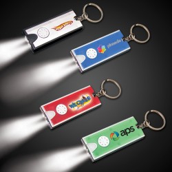 Rectangle Light Up Keychain Flashlight