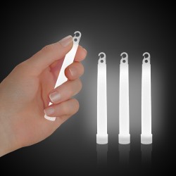 White 4" Premium Glow Sticks