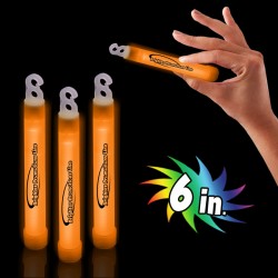 Orange 6" Glow Sticks 