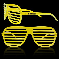 Yellow Slotted Shutter Shades
