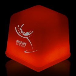 1" Red Glowing Ice Cubes 