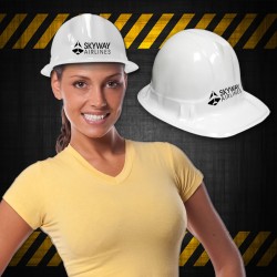 White Plastic Construction Hat 