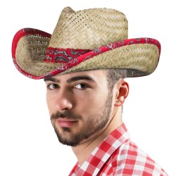 Cowboy Hat with Rolled Bandana