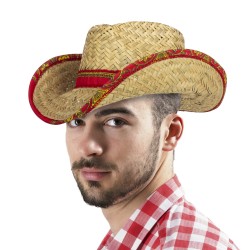 Cowboy Hat with Rolled Bandana