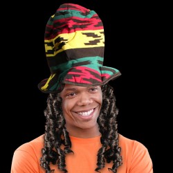 Rasta Hat with "Dreadlocks"