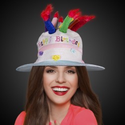 Birthday Cake and Candles LED Hat