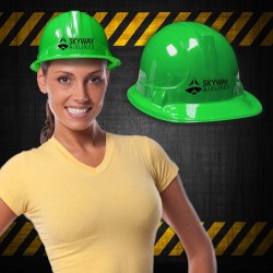 Green Plastic Construction Hats 