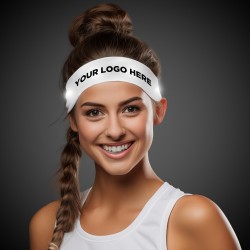 White Light Up Fabric Headband 