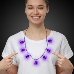 Light Up Spider Necklace