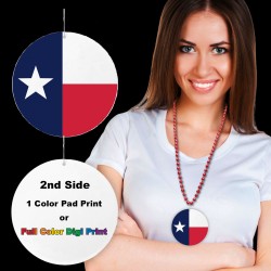 Texas Flag Plastic Medallions2 1/2"