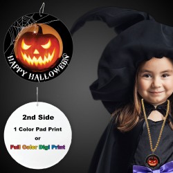Halloween Pumpkin Plastic Medallions2 1/2"