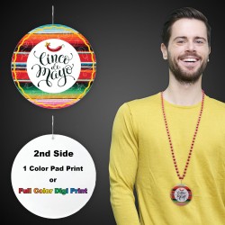 Cinco De Mayo Plastic Medallions2 1/2"