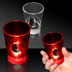 Light Up 2 Ounce Shot Glass with Dice Game 