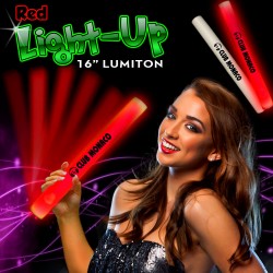 Red LED Foam 16 Inch Lumiton Batons