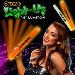 Orange LED 16 Inch Lumiton Batons 