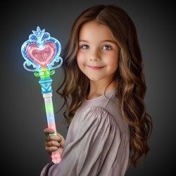 LED Heart Wand with Light-Up Handle