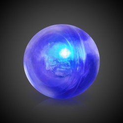 2" - Clear w/ Blue LED Flashballs