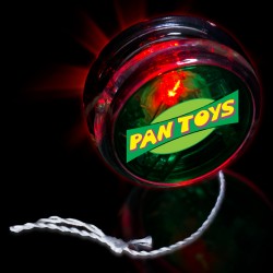 2" Green with Red LED Yoyo