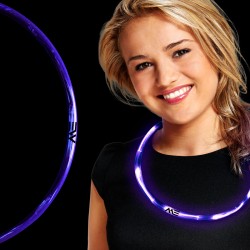 Purple Neon LED Necklaces 