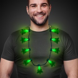 LED Christmas Tree Necklace