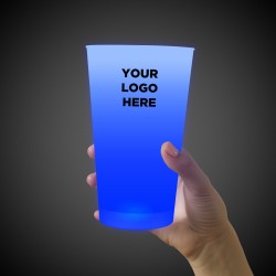 Blue LED Pint Glass