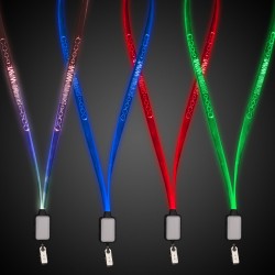 Light Up LED Lanyard with Badge Clip