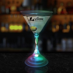 Light Up 7 Ounce Martini Glass