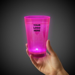  Pink 12oz. Neon Plastic LED Tumblers