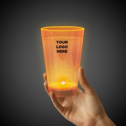 Orange 12oz. Neon Plastic LED Tumbler