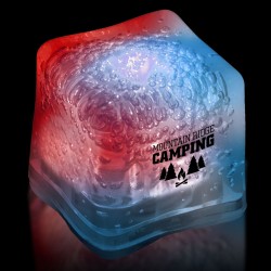 Imprinted RED-WHITE-BLUE Lited Ice Cubes