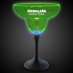 Green Neon LED Margarita Glasses 