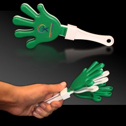 Green & White Hand Clappers 