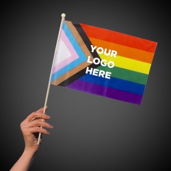 Progress Pride Rainbow Flag 12"x18"