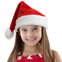 Children's Plush Santa Hat 