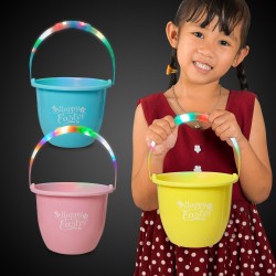 Light Up Easter Bucket - 3 Asst Colors