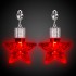 JLR064: Red LED Star Earrings