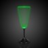 One glass, green color mode, blank, on