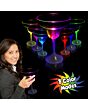 Light Up Margarita Glass with White Stem