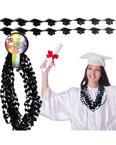 Black Graduation Cap Beads