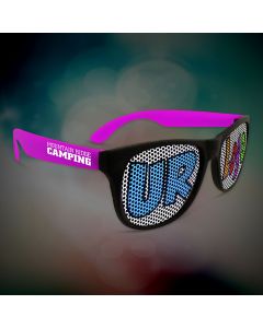Custom Purple Neon Billboard Sunglasses