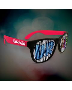 Custom Red Neon Billboard Sunglasses