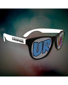 Custom White Billboard Retro Sunglasses