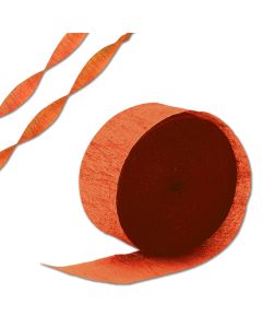 Orange Crepe Paper Streamer