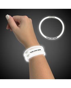 White Superior 9" Glow Bracelets