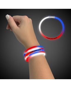 Red/White/Blue Superior 9" Glow Bracelets