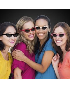 50's Cat Eye Sunglasses with Crystal Accents